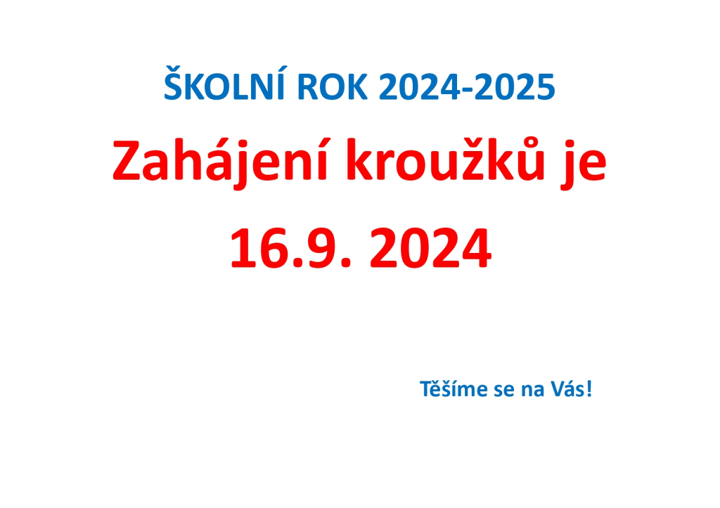 Zahájení školního roku 2024/2025