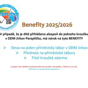Využijte nabízené benefity