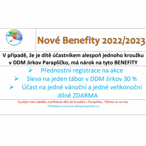 Benefity na školní rok 2022/2023a